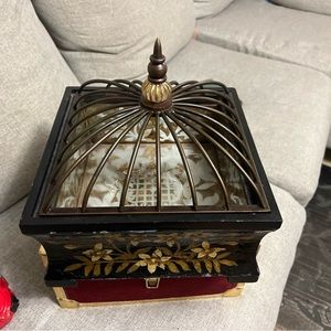 Vintage mirror trinket/ wood plastic box for jewelry or whatever you like